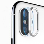 Защитное кольцо + закаленное стекло на камеру (Totu Design Camera protection set) для iPhone X