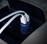 Автомобильная зарядка Rock Sitor 2xUSB 2.4A одновременная зарядка двух устройств