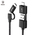 Кабель 5 в 1 Baseus Multifunctional USB type C, Lightning, MicroUSB, OTG
