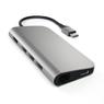Адаптер USB type C to USB 3.0 x3, HDMI, LAN  Baseus Almighty Hub (ACBOOK2-0V) - мультифункциональный хаб