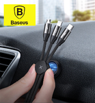 Кабель 3 в 1 Baseus Car Co-sharing Three-in-One Data cable