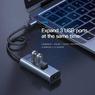 Адаптер USB type C to LAN, USB 3.0 3 порта Baseus Enjoy Series