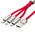 Кабель 3 в 1 Baseus FuWang USB type C, Lightning, MicroUSB