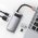 Многопортовый хаб 4 в 1 Baseus Metal Gleam Series (USB Type-C, HDMI, USB 3.0, USB 2.0)