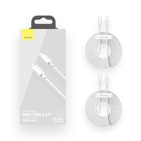 Кабель USB Type-C to Lightning Baseus Simple Wisdom Data Cable Kit (2 шт. в комплекте)