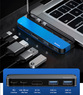Адаптер док станция Baseus Transparent Dual Type-C Multifunctional Hub Adapter USB type C to HDMI, USB 3.0, USB-C, PD для MacBook Pro