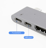 Адаптер док станция Baseus Thunderbolt C+ Hub для MacBook Pro Dual USB type C