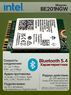 Адаптер Intel BE201NGW (M.2 CNVio3 WiFi 7, BE, AX, 5.8 Gbps, 2.4, 5, 6 GHz, BT 5.4)
