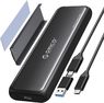 Универсальный переходник (внешний бокс) M.2 NVMe PCI-E, M.2 NGFF SATA - USB 3.2 Type-C ORICO Universal Sensa Black Box (Gen 2x1 10 Gbps)
