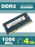 Оперативная память DDR3 4Gb 1066 Mhz Hynix HMT351S6AFR8C-G7 PC3-8500 So-Dimm для ноутбука