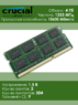 Оперативная память DDR3 4Gb 1333 Mhz Crucial CT51264BF1339.M16FMD So-Dimm PC3-10600 для ноутбука