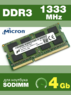 Оперативная память DDR3 4Gb 1333 Mhz Micron So-Dimm PC3-10600 для ноутбука