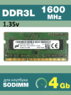 Оперативная память DDR3L 4Gb 1600 Mhz Micron MT8KTF51264HZ-1G6E1 1-Rank So-Dimm PC3L-12800S для ноутбука