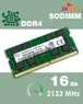 Оперативная память DDR4 16Gb 2133 Mhz SK Hynix HMA82GS6MFR8N-TF PC4-2133P So-Dimm для ноутбука