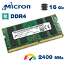 Оперативная память DDR4 16Gb 2400 Mhz Micron MTA16ATF2G64HZ-2G3E1 PC4-2400T So-Dimm
