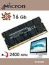 Оперативная память DDR4 16Gb 2400 Mhz Micron MTA16ATF2G64HZ-2G3B2 PC4-2400T So-Dimm для iMac