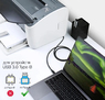 Кабель Fanji USB Type-C - USB Type-B 3.0 (180 см) для принтера, жесткого диска, хаба, музыкального оборудования