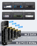 Универсальный корпус (переходник) для SSD M.2 NVMe, M.2 SATA Meetiger Shockproof Space Gray Box 11 - USB Type-C 3.2 Gen2 (10 Gbps)