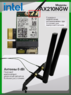 Адаптер WiFi 6E Intel AX210NGW в PCI-E X1 с антеннами (AX, AC, 2.4 Gbps, 2.4/5/6Ghz, Bluetooth 5.3)