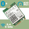 Адаптер WiFi Intel Dual Band Wireless-AC 3160 (M.2, B/G/N/AC, 433 Mbit/s, 2.4/5 Ghz)