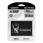 Диск SSD 512 Gb Kingston KC600 (SATA III, 3D TLC)