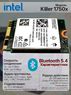 Игровой трехдиапазонный M.2 WiFi адаптер Intel Killer 1750x (5.8 Gbps, 2.4/5/6 Ghz, Bluetooth 5.3)