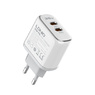 Сетевая зарядка LDNIO A2528C 35W USB Type-C двухпортовый (Кабель Type-C в комплекте)