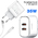Сетевая зарядка LDNIO A2528C 35W USB Type-C двухпортовый (Кабель Type-C в комплекте)