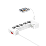 Сетевой фильтр LDNIO SN5311W в боксе (Беспроводная зарядка, 5 портов, USB Type-C, USB-A x2) 2 метра, белый