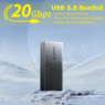 Корпус (переходник) ORICO AluMetal Brick Gray Box 20 Gbps для SSD M.2 NVMe