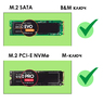 Универсальный переходник (внешний бокс) M.2 NVMe PCI-E, M.2 NGFF SATA - USB 3.2 Type-C ORICO FullV Grey Box (Gen 2x1 10 Gbps)