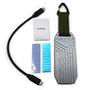 Внешний корпус (переходник) M.2 NVMe PCI-E - USB Type-C 4 (Thunderbolt 3, 4) MAIWO Unibody Cooling Grey Box (40 Gbps)