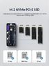 Корпус для SSD M.2 NVMe Hagibis Write Protection Pro с физической клавишей защиты данных, чёрный с серым