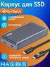 Корпус (переходник) Hagibis 40 Gbps BrickRibbed Thunderbolt 4, USB 4 для M.2 NVMe PCI-e 4.0, 3.0
