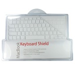 Силиконовая прозрачная накладка на клавиатуру MacBook White