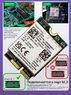 Трехдиапазонный адаптер WiFi 6e, Bluetooth 5.2 Mediatek MT7922A22M (M.2, 2400 Mbps, AX, AC)