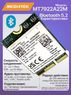 Трехдиапазонный адаптер WiFi 6e, Bluetooth 5.2 Mediatek MT7922A22M (M.2, 2400 Mbps, AX, AC)