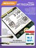 Трехдиапазонный адаптер WiFi 6e, Bluetooth 5.2 Mediatek MT7922A22M (M.2, 2400 Mbps, AX, AC)