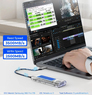 Переходник (внешний бокс) M.2 NVMe PCI-E - USB 4 (Thunderbolt 3, 4) Orico Acryl Box 40Gbps с охлаждением