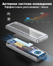 Внешний корпус Thunderbolt, USB 4 ORICO Aluminum Crystal M.2 SSD NVMe PCI-E Silver Enclosure c активным охлаждением