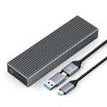 Переходник (внешний бокс) M.2 PCI-E NVME - USB 3.1 Type-C/USB 3.0 (Gen 2 10 Gbps) Orico Alu Wave Tool Free Box