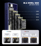 Корпус (переходник) для SSD M.2 NVMe - USB 3.1 Gen 2 Orico Container Style Blue