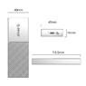 Внешний бокс (переходник) M.2 NVMe PCI-E - USB 3.2x2 Type-C Orico Silver Aluminum Alloy