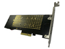 Контроллер PCI-E 3.0 x4 to M.2 Combo PCI-E NVMe M Key + M.2 SATA B&M Key 22110, 2280 с кулером