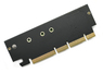 Контроллер PCI-E 4.0 x16 - M.2 PCI-E NVMe M Key с охлаждением