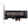 Контроллер переходник PCI-E 3.0 x1 - M.2 PCI-E NVMe M Key с планкой