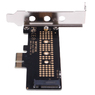 Контроллер переходник PCI-E 3.0 x1 - M.2 PCI-E NVMe M Key с планкой