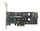 Контроллер PCI-E 3.0 x4 to M.2 PCI-E NVMe M Key 22110, 2280 + M.2 SATA B&M Key