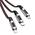 Кабель 3 в 1 Rock M8 Zn-alloy (USB Type-C, MicroUSB, Lightning для iPhone, iPad) 1.2 метра