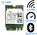 Адаптер WiFi Realtek RTL8723BE (M.2, N, 300 Mbit/s, 2.4 Ghz, Bluetooth 4.0)